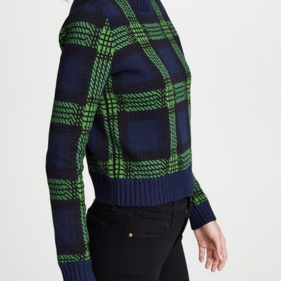 Bop Basics Plaid Crew Neck Wool Blend Sweater - Picture 6 of 15